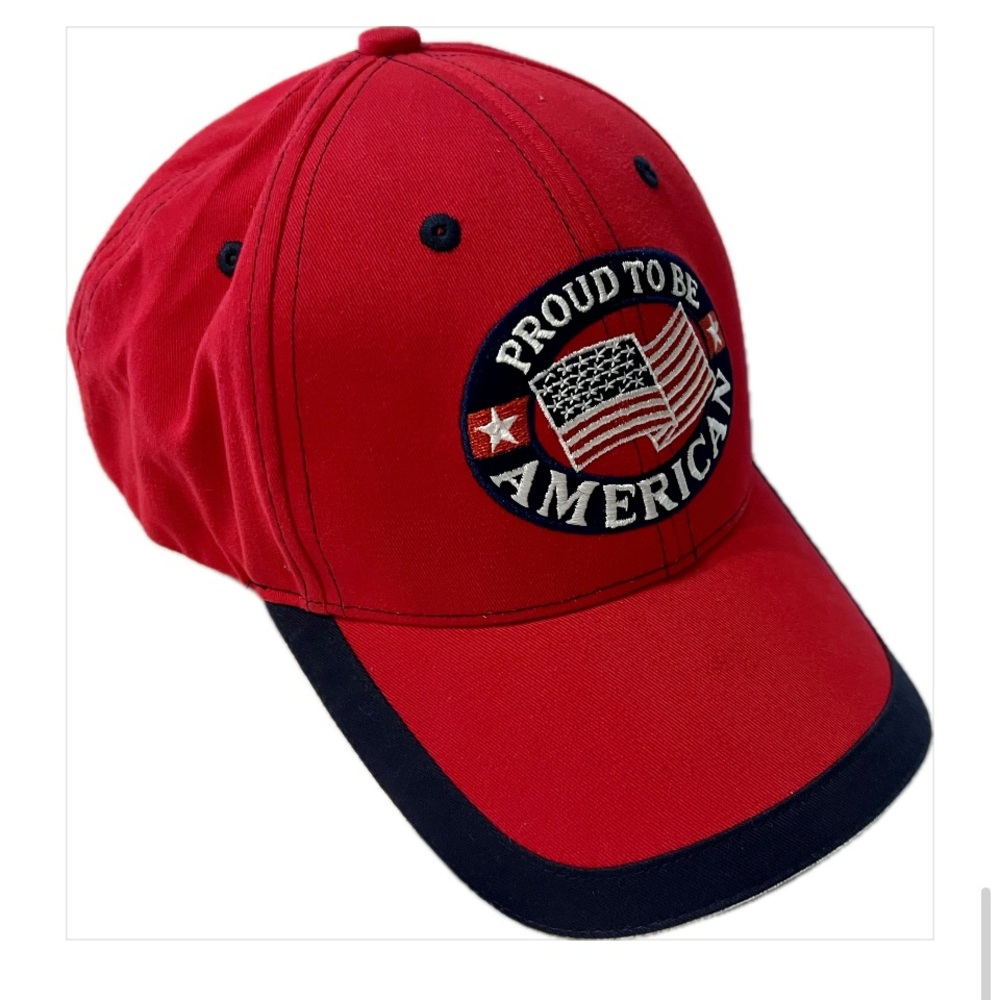 PATRIOTIC Proud to Be American Baseball Cap NWOT